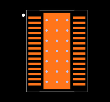 LM5056APMHX/NOPB Footprint