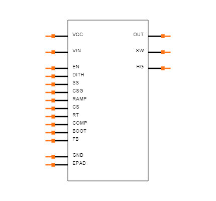 LM5088MHX-1/NOPB Symbol
