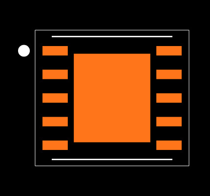LM5104SDX/NOPB Footprint