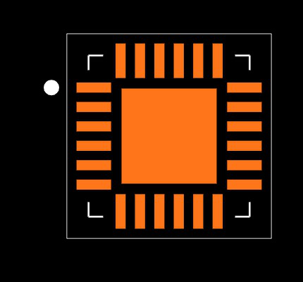 LM5117PSQX/NOPB Footprint