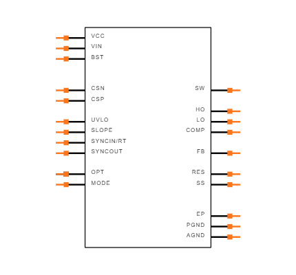 LM5122MH/NOPB Symbol