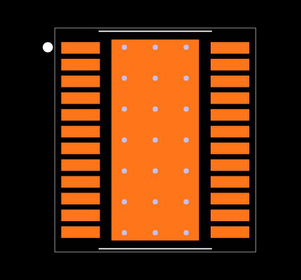 LM5122ZAPWPR Footprint