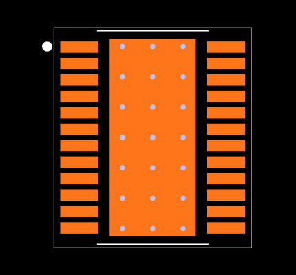 LM5122ZAPWPT Footprint