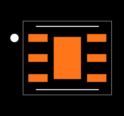 LM5134BSD/NOPB Footprint