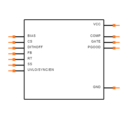 LM51561QDSSRQ1 Symbol