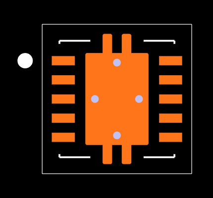 LM5165QDRCRQ1 Footprint