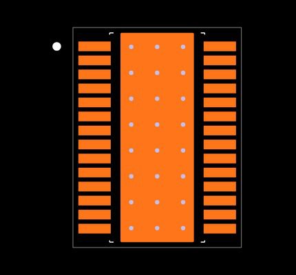 LM5175QPWPTQ1 Footprint