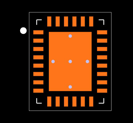LM5175RHFT Footprint