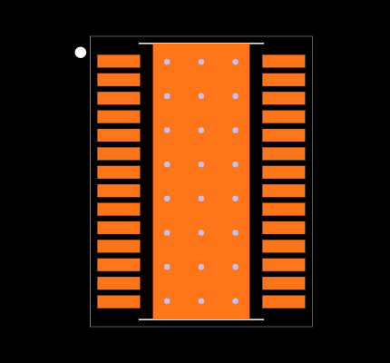 LM5176QPWPRQ1 Footprint