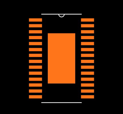 LM5642MHX/NOPB Footprint