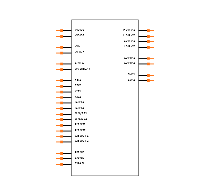 LM5642XMHX/NOPB Symbol