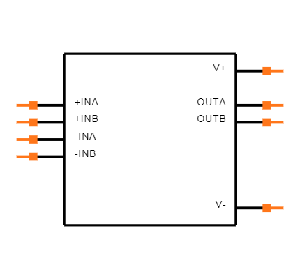 LM6142BIMX/NOPB Symbol