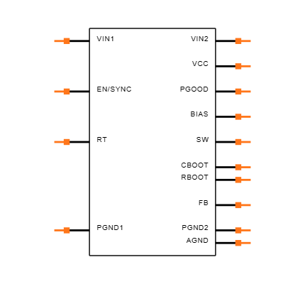 LM61430AFSQRJRRQ1 Symbol