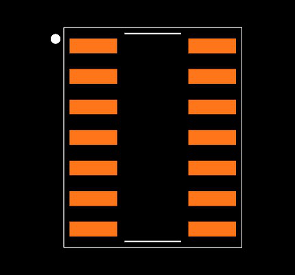 LM6144BIM/NOPB Footprint