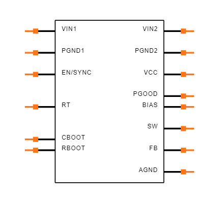 LM61460AASQRJRRQ1 Symbol