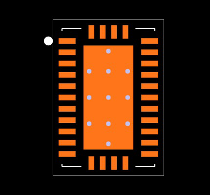 LM73605QRNPRQ1 Footprint