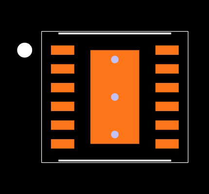 LM74800QDRRRQ1 Footprint