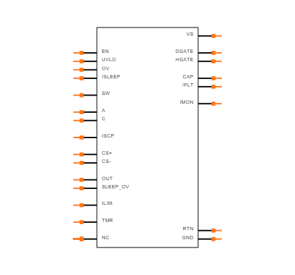 LM74910QRGERQ1 Symbol