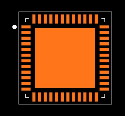 LM96194CISQX/NOPB Footprint