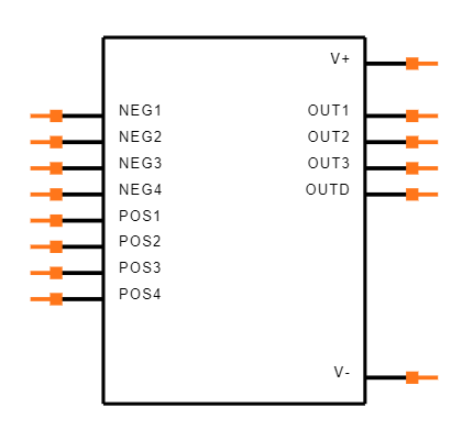 LMC6484AIM/NOPB Symbol