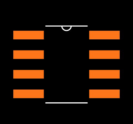 LME49722MA/NOPB Footprint