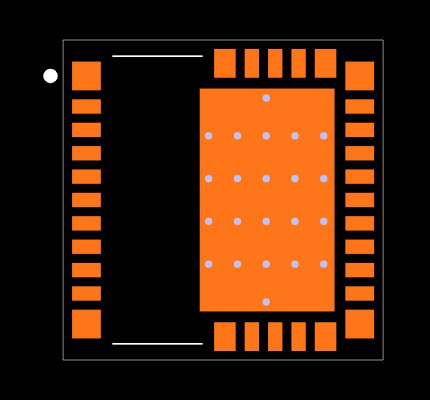 LMG3410R050RWHR Footprint