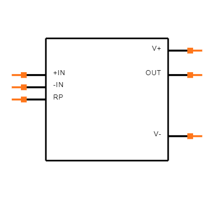 LMH6732MFX/NOPB Symbol
