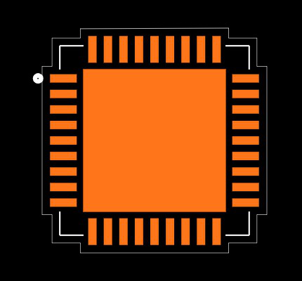 LMH6882SQ/NOPB Footprint