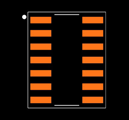 LMP2234AMA/NOPB Footprint