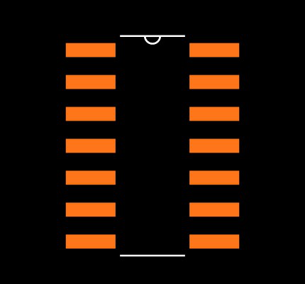 LMV844QMAX/NOPB Footprint