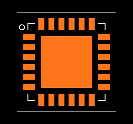 LMX2485QSQ/NOPB Footprint