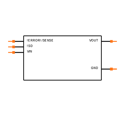 LP3853ESX-1.8/NOPB Symbol