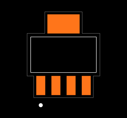 LP3874EMP-ADJ/NOPB Footprint