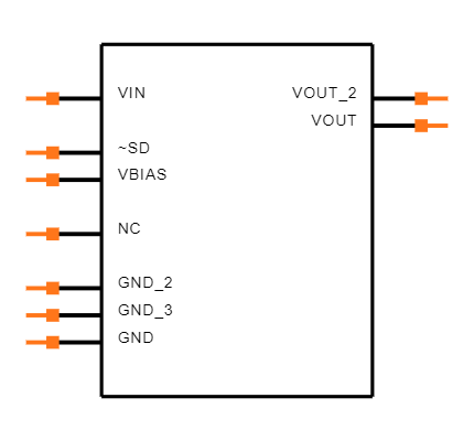 LP3882EMR-1.2/NOPB Symbol