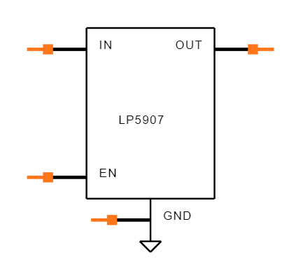 LP5907UVX-3.1/NOPB Symbol