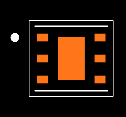 LP8340ILDX-ADJ/NOPB Footprint