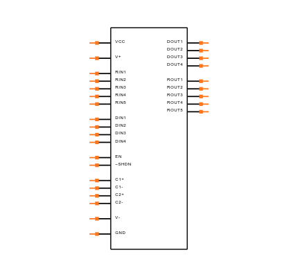 MAX213IDBR Symbol