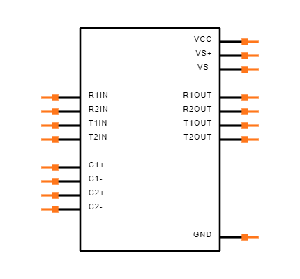 MAX232DWE4 Symbol