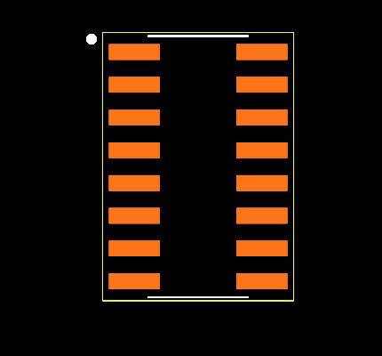 MAX232ECDR Footprint