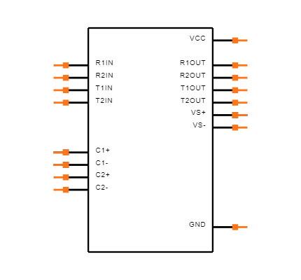 MAX232ECDR Symbol