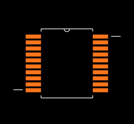MAX3222CDB Footprint