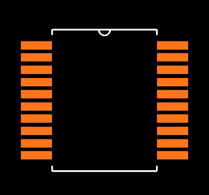 MAX3222ECDB Footprint