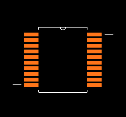 MAX3223IDB Footprint