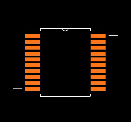MAX3223MDBREP Footprint