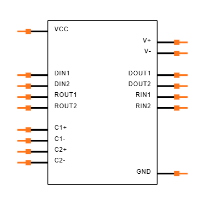 MAX3232ECDRG4 Symbol