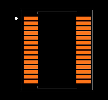 MAX3238CDB Footprint