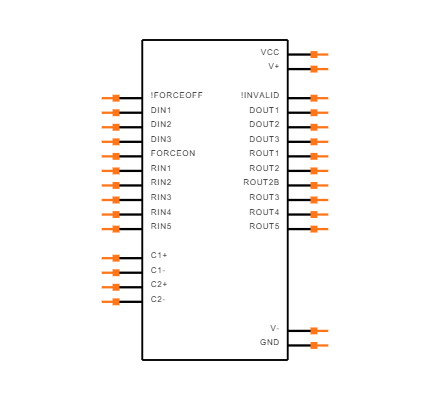 MAX3243ECPW Symbol