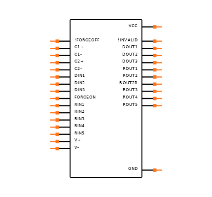 MAX3243ECPWE4 Symbol