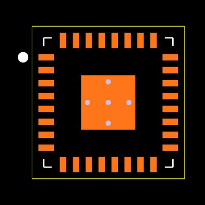 MAX3243EIRHBRG4 Footprint