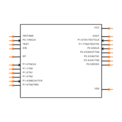 MSP430F1111AIRGER Symbol